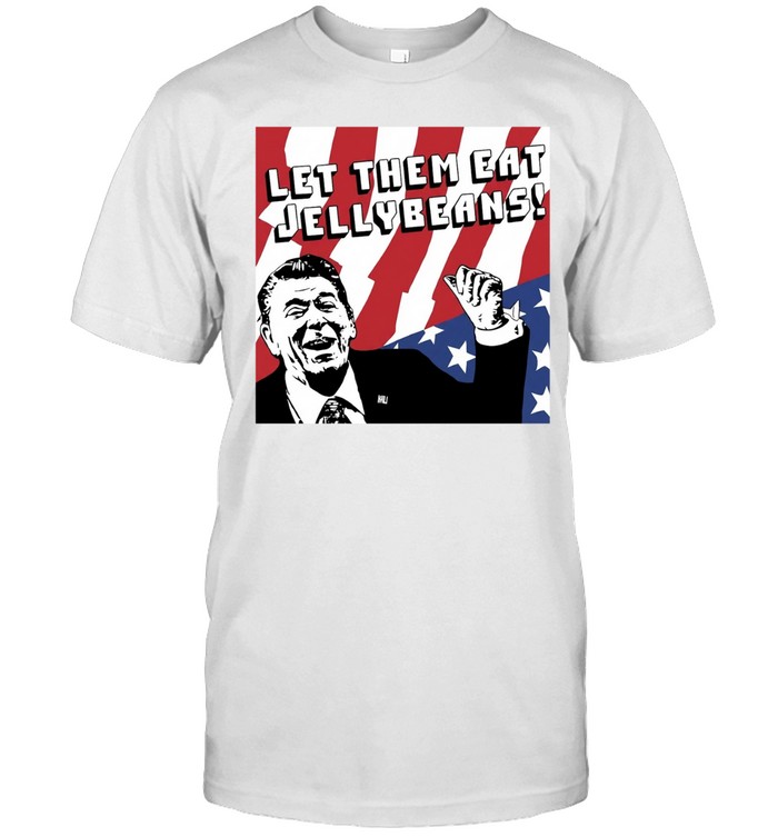 Ronald Reagan let them eat jellybeans American flag Classic Men's T-shirt