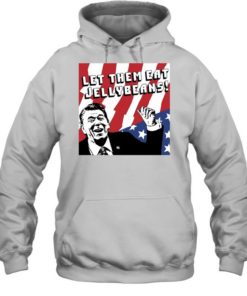 Ronald Reagan let them eat jellybeans American flag Unisex Hoodie