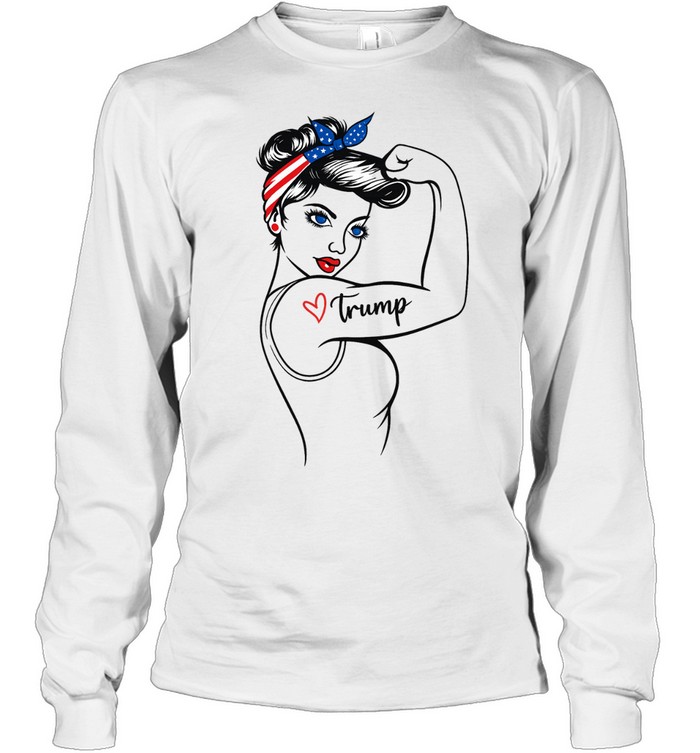 Rosie the Riveter Trump Love Long Sleeved T-shirt