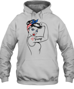 Rosie the Riveter Trump Love Unisex Hoodie