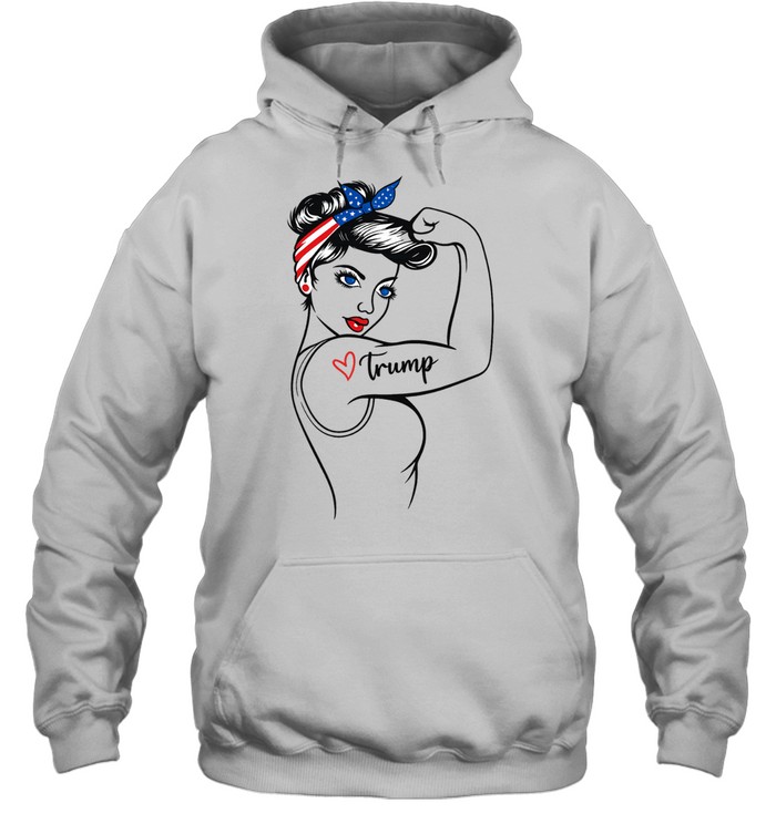Rosie the Riveter Trump Love Unisex Hoodie
