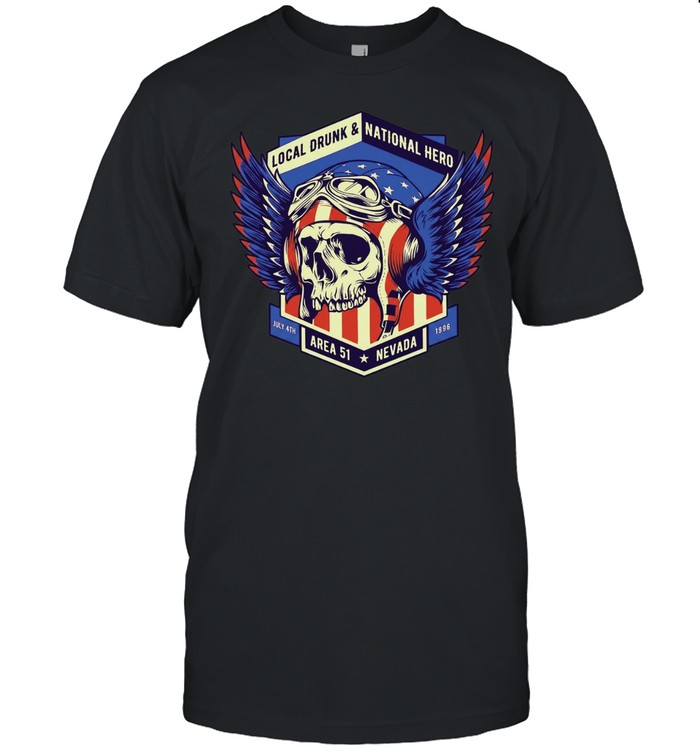 Russell Casse Independence Day Local Drunk and National Hero Area 51 Nevada Classic Men's T-shirt