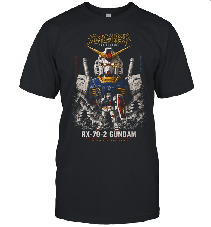 Rx 78 2 Gundam Mobile Suit Federation White Devil Classic Men's T-shirt