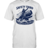 Safety Third Funny Sarcastic Nautical Whale Rider Joke  Classic Men's T-shirt