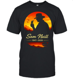 Sam Neill Jurassic Park Dr Alan Grant 1947 2026 tribute commemorative memorial  Classic Men's T-shirt