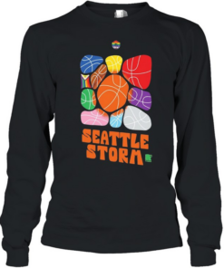 Seattle Storm Pride Month Logo Basketballs Team Long Sleeved T-shirt