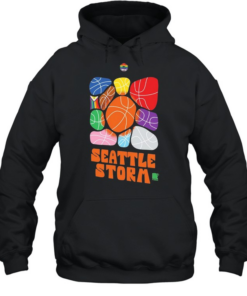 Seattle Storm Pride Month Logo Basketballs Team Unisex Hoodie