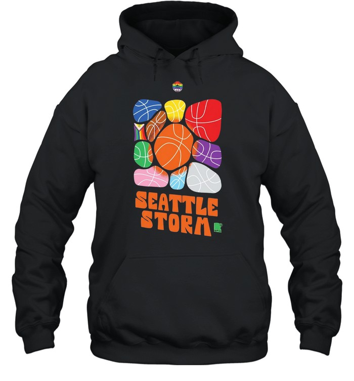 Seattle Storm Pride Month Logo Basketballs Team Unisex Hoodie