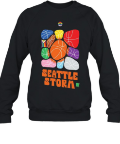 Seattle Storm Pride Month Logo Basketballs Team Unisex Sweatshirt
