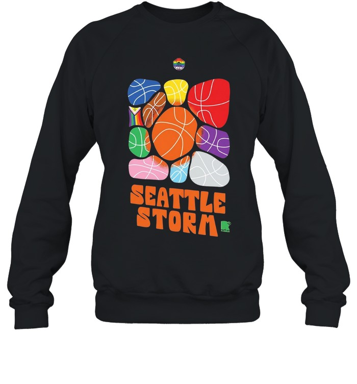 Seattle Storm Pride Month Logo Basketballs Team Unisex Sweatshirt