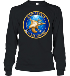 Secret Squirrel Scuba Diving Flying Squirrel AIRASSETS Secret Squirrel  Long Sleeved T-shirt