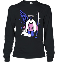 Sephiroth Kirby fallen angel  Long Sleeved T-shirt