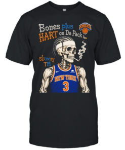 Skeleton Josh Hart New York Knicks Bones plus HART on Da Pack Classic Men's T-shirt