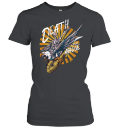 Skeleton eagle riding bomb death from above Classic Women's T-shirt