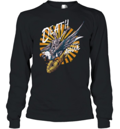Skeleton eagle riding bomb death from above Long Sleeved T-shirt