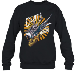 Skeleton eagle riding bomb death from above Unisex Sweatshirt