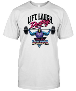 Skeletor Masters of the Universe Lift Laugh Destroy Gym Bro Skeletor Classic Men's T-shirt