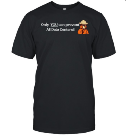 Smokey Bear Only YOU can prevent AI Data Centers  Classic Men's T-shirt