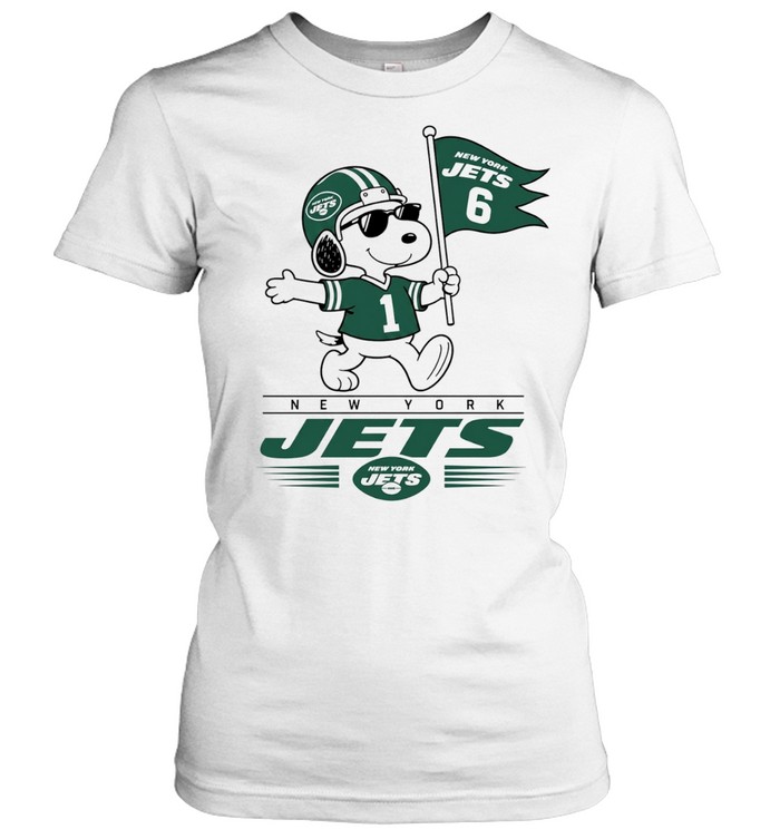 Snoopy New York Jets 6 1 Peanuts Football Classic Women's T-shirt