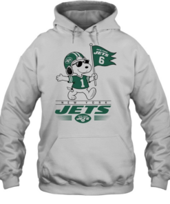 Snoopy New York Jets 6 1 Peanuts Football Unisex Hoodie