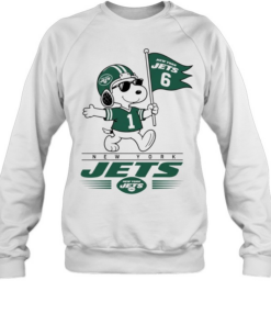 Snoopy New York Jets 6 1 Peanuts Football Unisex Sweatshirt