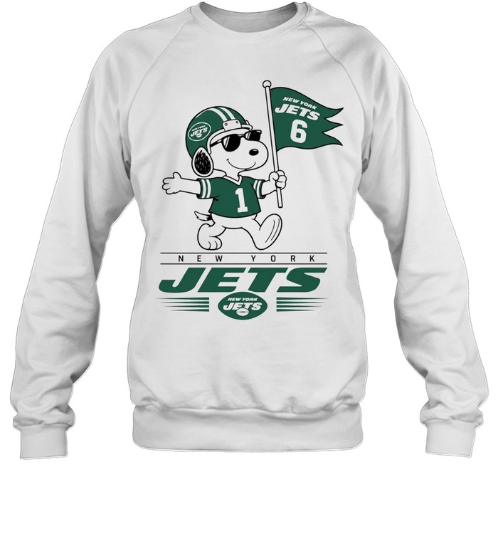 Snoopy New York Jets 6 1 Peanuts Football Unisex Sweatshirt