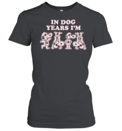 Snoopy in dog years I’m dead cartoon dogs Classic Women's T-shirt