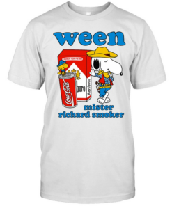 Snoopy wearing cowboy hat Ween mister richard smoker Classic Men's T-shirt