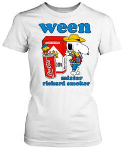 Snoopy wearing cowboy hat Ween mister richard smoker  Classic Women's T-shirt