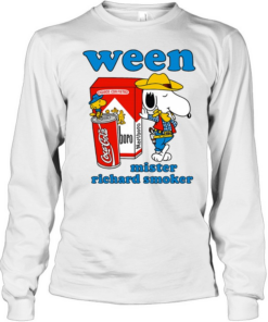 Snoopy wearing cowboy hat Ween mister richard smoker  Long Sleeved T-shirt