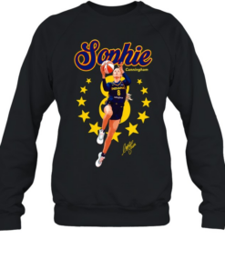 Sophie Cunningham Indiana Fever Poster number 8 signature  Unisex Sweatshirt