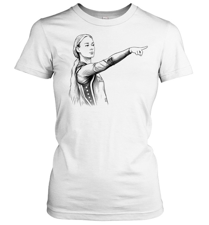 Sophie Cunningham Indiana Fever WNBA Pointing sketch Classic Women's T-shirt