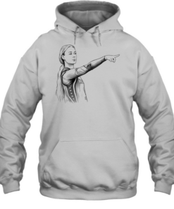 Sophie Cunningham Indiana Fever WNBA Pointing sketch Unisex Hoodie