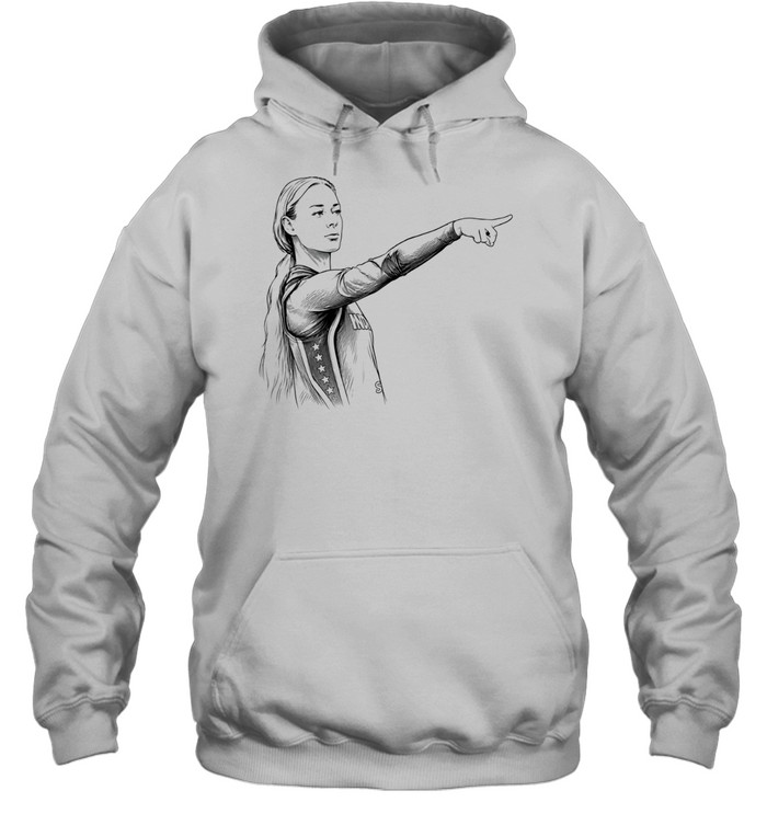 Sophie Cunningham Indiana Fever WNBA Pointing sketch Unisex Hoodie