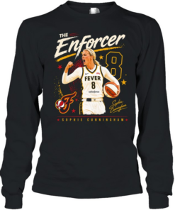 Sophie Cunningham Indiana Fever WNBA The Enforcer 8 Sophie Cunningham Long Sleeved T-shirt