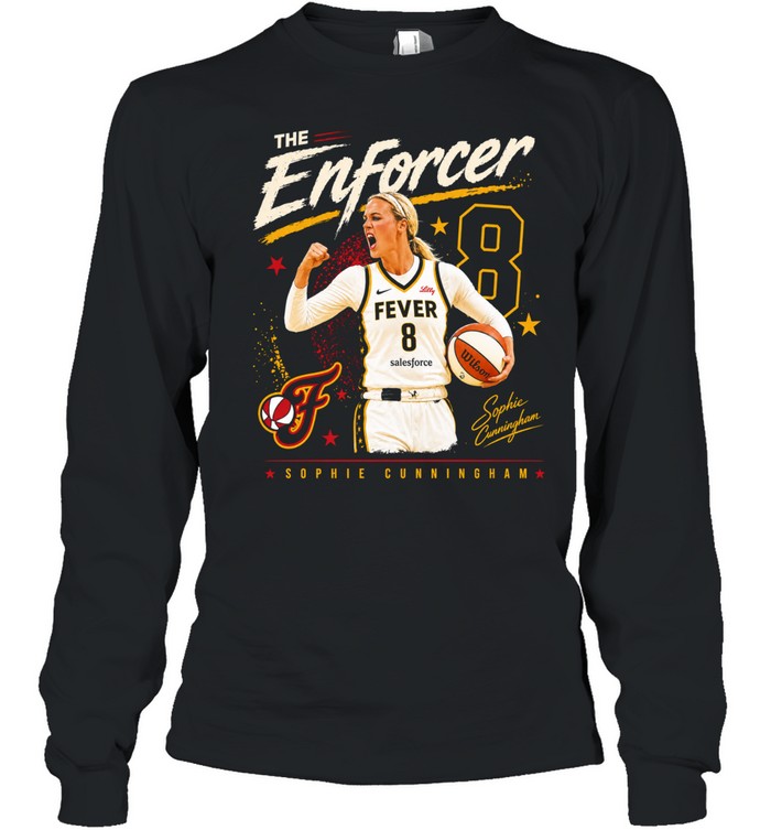 Sophie Cunningham Indiana Fever WNBA The Enforcer 8 Sophie Cunningham Long Sleeved T-shirt