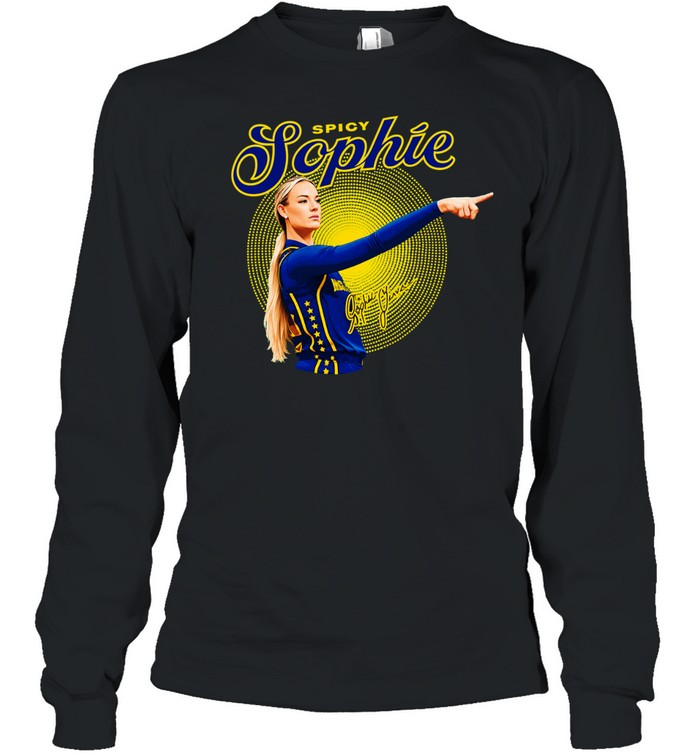Sophie Cunningham Indiana Fever signature Long Sleeved T-shirt