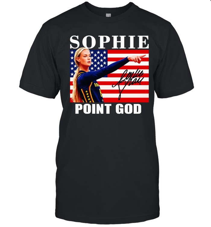Sophie Cunningham point God Indiana Fever American flag signature Classic Men's T-shirt