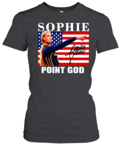 Sophie Cunningham point God Indiana Fever American flag signature  Classic Women's T-shirt