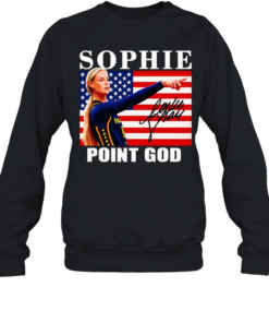 Sophie Cunningham point God Indiana Fever American flag signature Unisex Sweatshirt