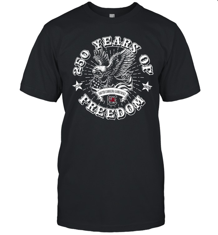 South Carolina Gamecocks 250 Years of Freedom 1776 2026 eagle American flag Classic Men's T-shirt