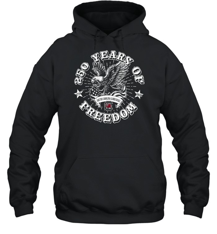 South Carolina Gamecocks 250 Years of Freedom 1776 2026 eagle American flag Unisex Hoodie