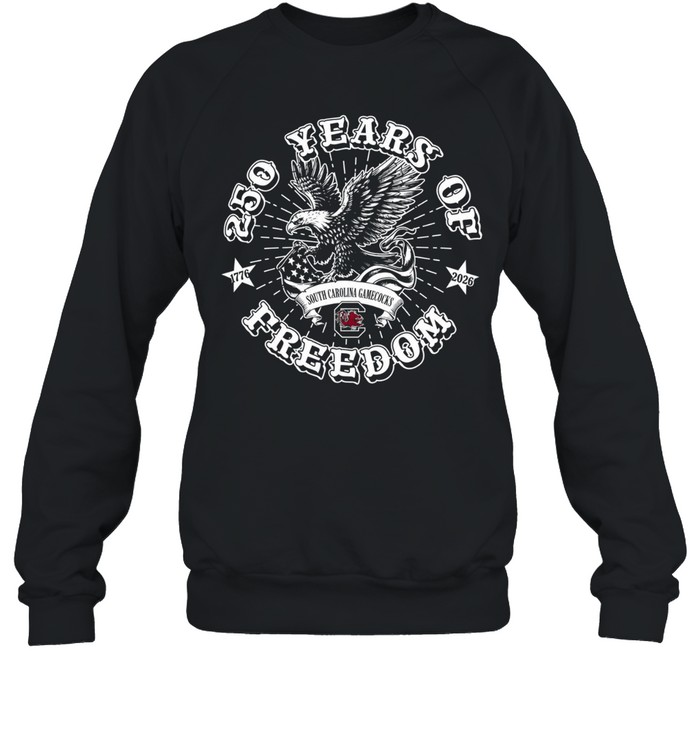South Carolina Gamecocks 250 Years of Freedom 1776 2026 eagle American flag Unisex Sweatshirt