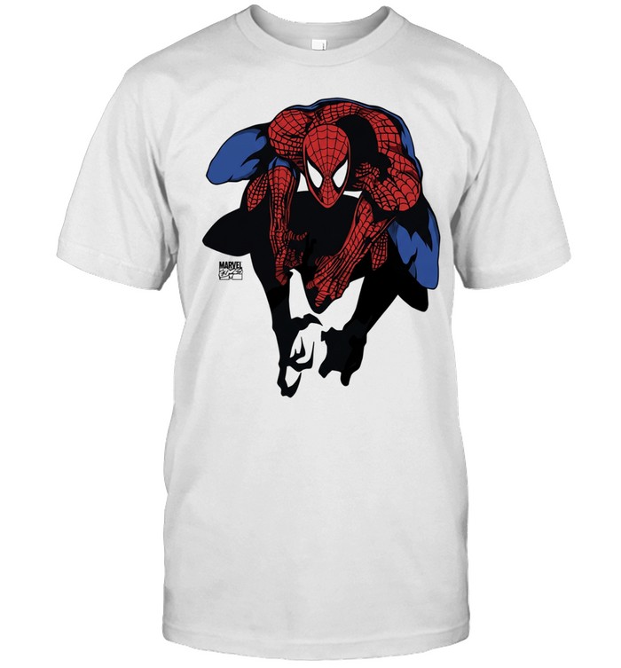 Spider-Man Marvel Comics Character Action Pose Classic Men's T-shirt