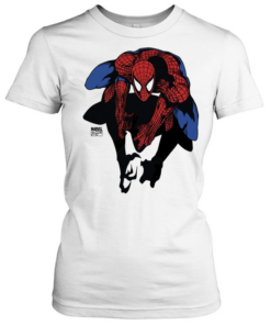 Spider-Man Marvel Comics Character Action Pose  Classic Women's T-shirt