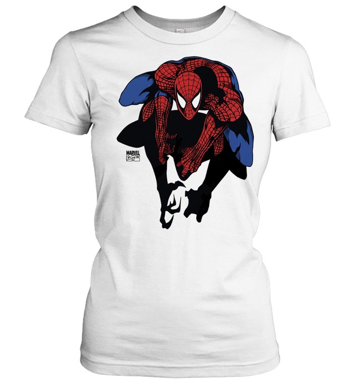 Spider-Man Marvel Comics Character Action Pose Classic Women's T-shirt