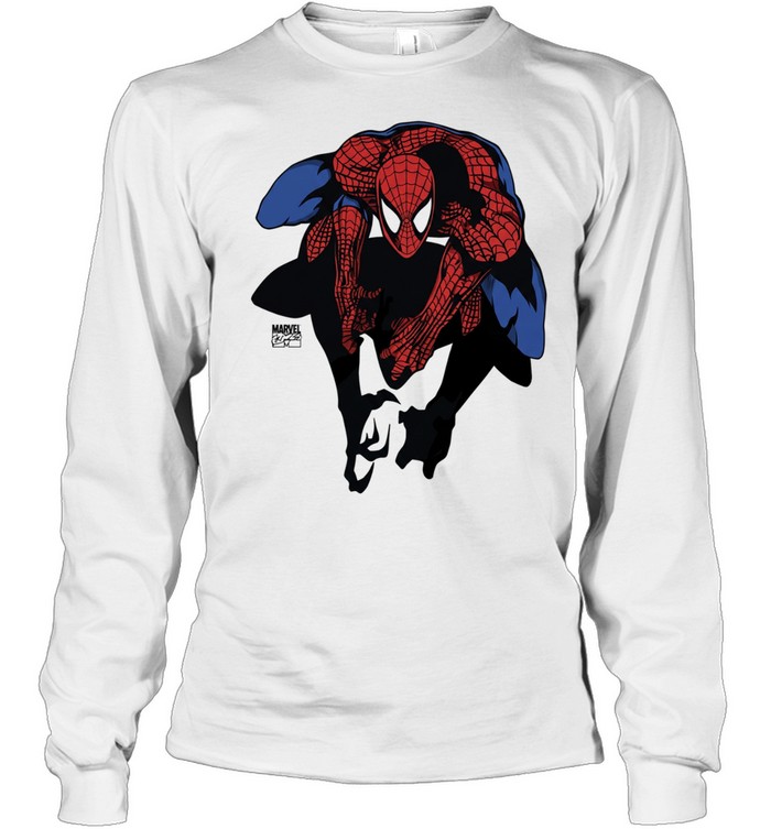 Spider-Man Marvel Comics Character Action Pose Long Sleeved T-shirt