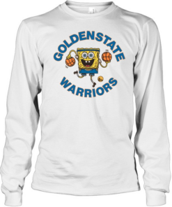 Spongebob Golden State Warriors Long Sleeved T-shirt