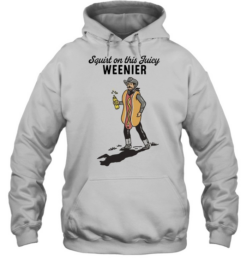 Squirt On This Juicy Weenie Hot Dog Cowboy  Unisex Hoodie