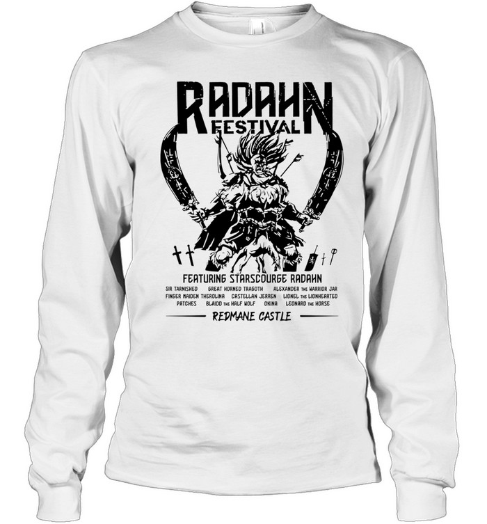 Starsourge Radahn Festival Elden Ring Redmane Castle The Tarnished Blaidd Long Sleeved T-shirt